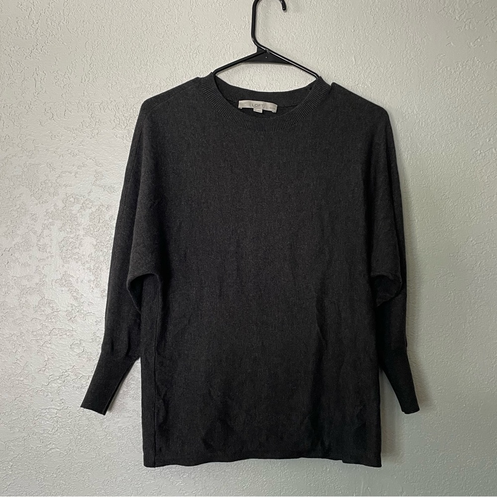 LOFT dark gray top